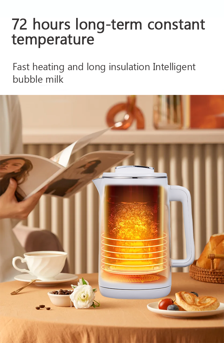 1500W Pantalla digital Hervidor de té Electric Wuttle Tea Wuttle con control táctil con control y pantalla sensibles al tacto