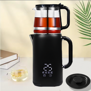 Electrodomésticos de cocina, hervidor rápido de agua de 1,1l y 1,7l, jarra de café, olla eléctrica, tetera de vidrio de 2 capas
