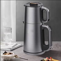 Aparato de cocina eléctrico de venta caliente, fabricante de té Samovar turco para tetera de 2,0l con tetera 