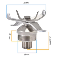 Cuchilla de reemplazo de piezas de repuesto para la cuchilla del extractor para accesorios de cuchilla de jarra de licuadora de exprimidor o accesorios de cuchilla de arena de hielo