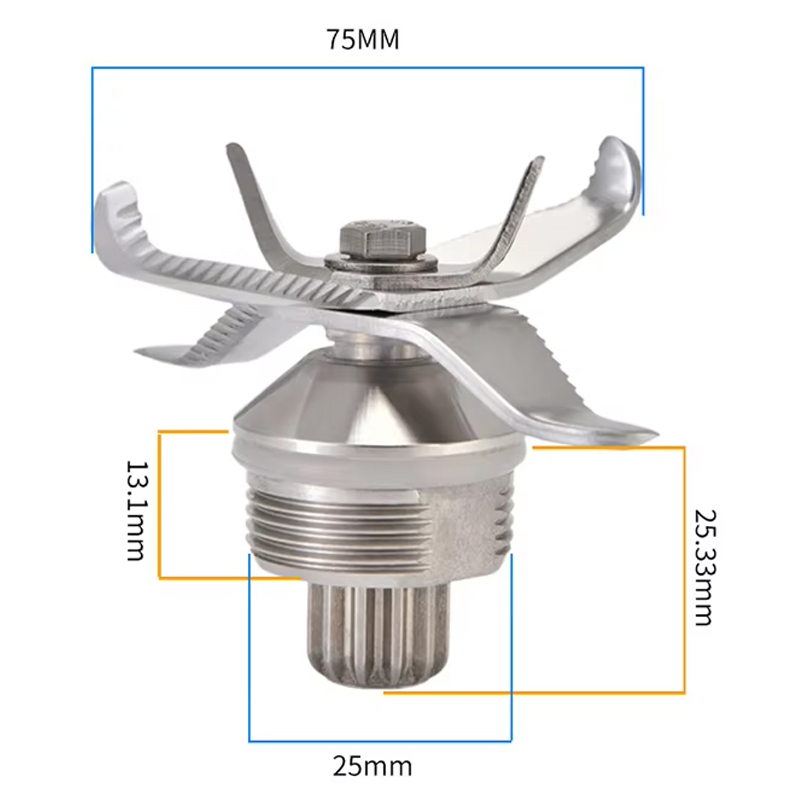 Cuchilla de reemplazo de piezas de repuesto para la cuchilla del extractor para accesorios de cuchilla de jarra de licuadora de exprimidor o accesorios de cuchilla de arena de hielo
