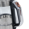 YUEKON Venta Caliente 1.7l Apagado Automático Tetera Eléctrica Tetera de Vidrio Eléctrica Con Led Azul