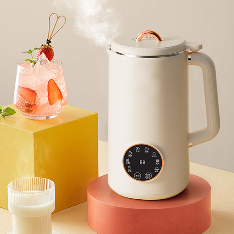Máquina inteligente de leche de soja con sonido ligero, exprimidor multifunción portátil de capacidad media para alimentos auxiliares para el hogar