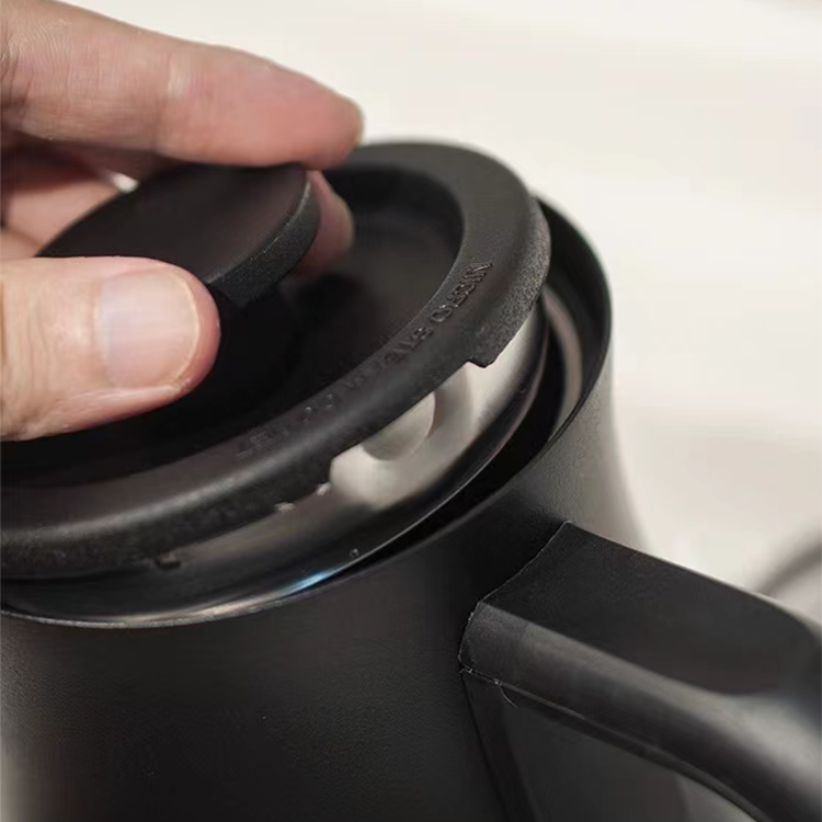 Cafetera de acero inoxidable de 600ml para café expreso, hervidor de café eléctrico con cuello de cisne