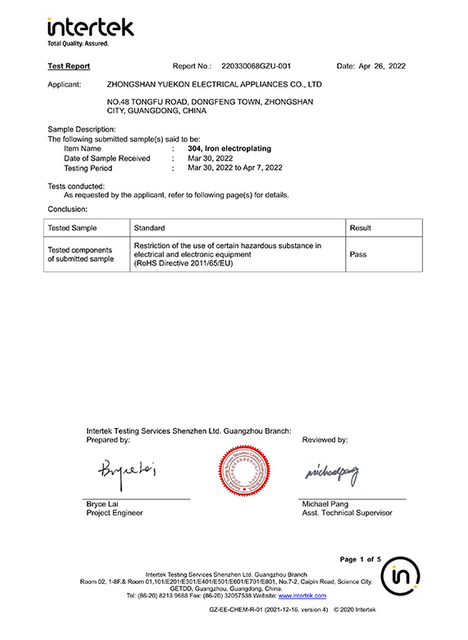 informe rohs