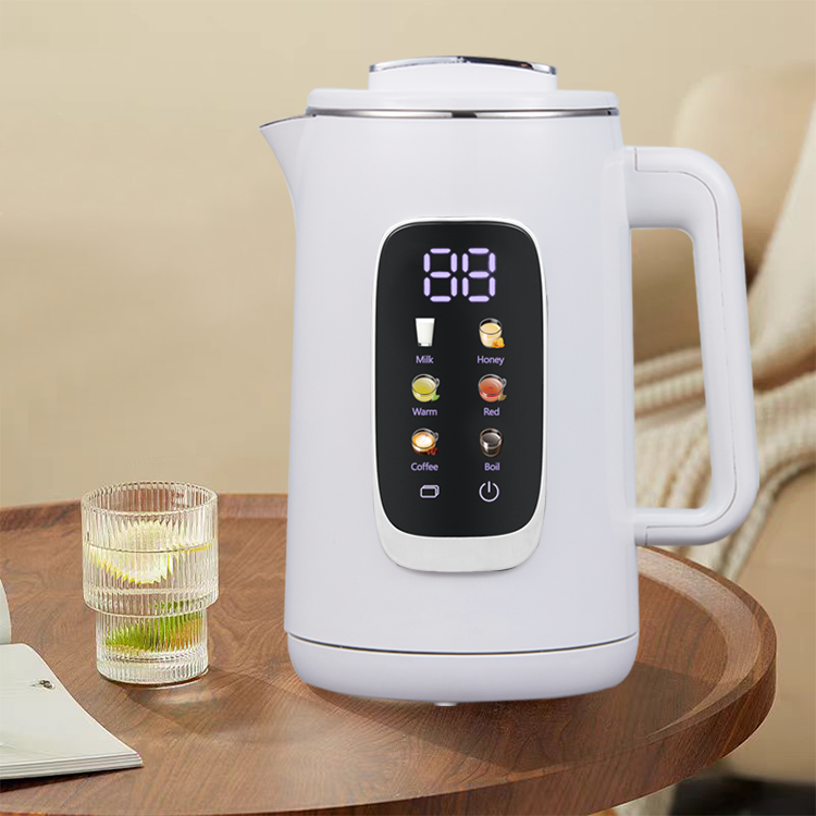 Nuevo diseño Tea Pot Digital 1.5L+1.1L Turco Samovar Kettle Electric Tea Maker Juego de control de control de color automático Doble Kettle